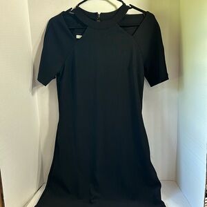 Boston proper short sleeve little black dress with pockets size extra small